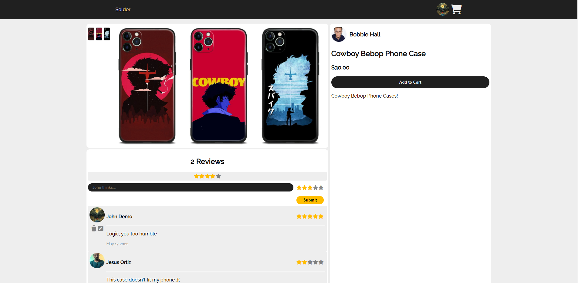 GitHub tristanhuckabeework/Solder A website for buying and selling