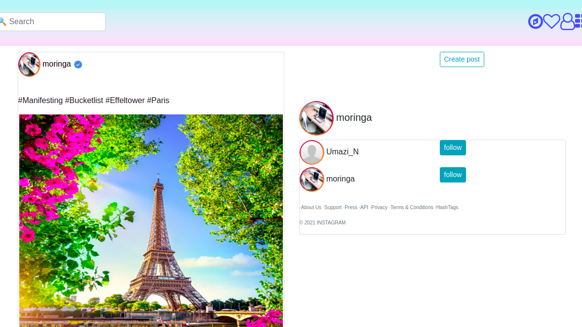 GitHub - AnnabelNkir/Insta_clone: This is a django instagram clone ...