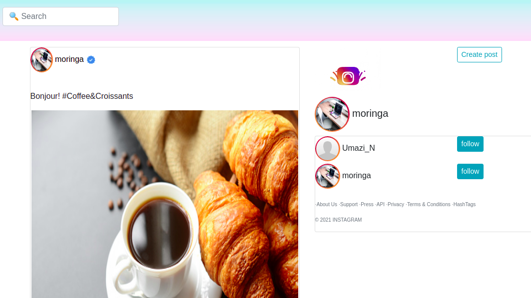 GitHub - AnnabelNkir/Insta_clone: This is a django instagram clone ...