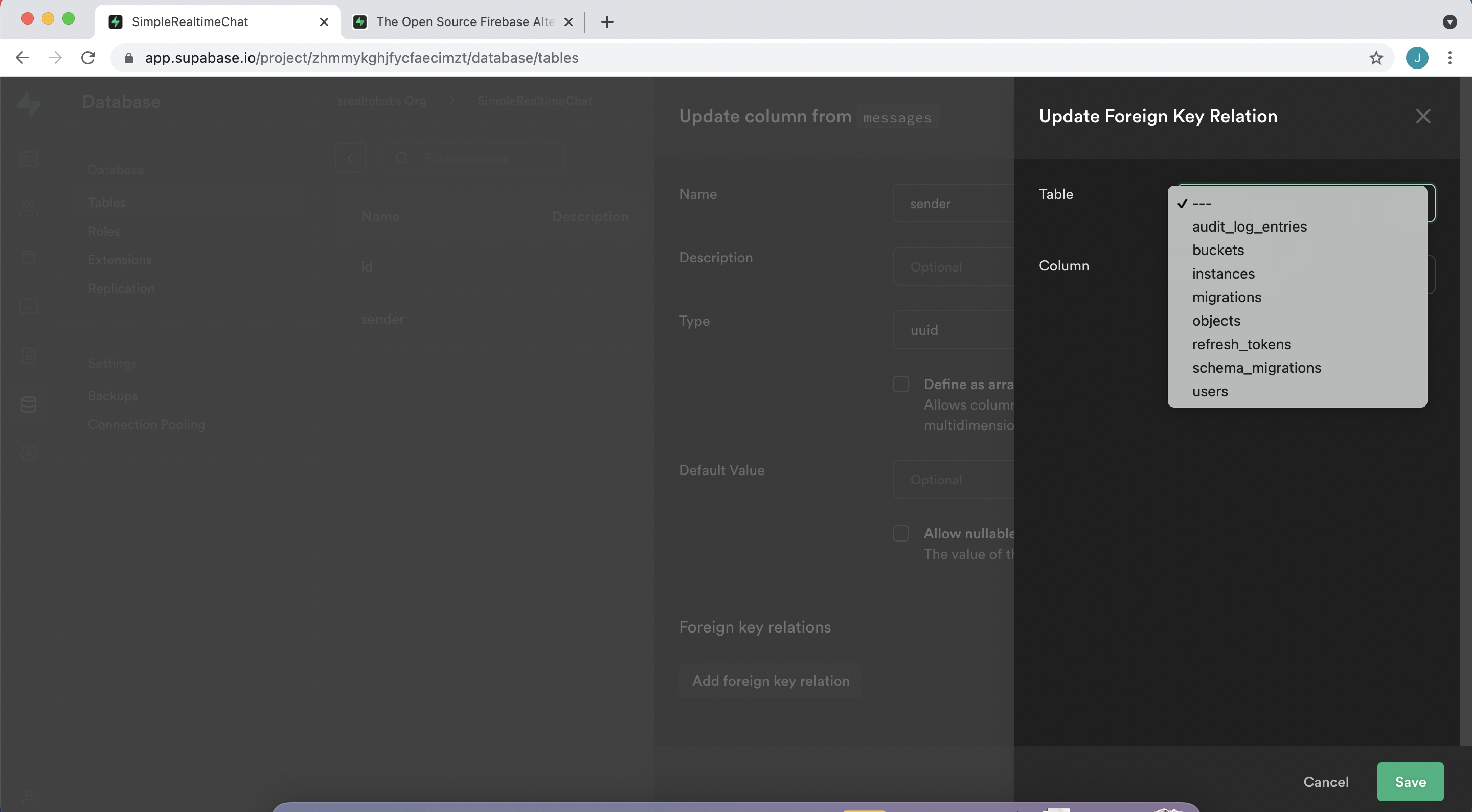 Foreign key unwanted behavior · Issue #2382 · supabase/supabase · GitHub