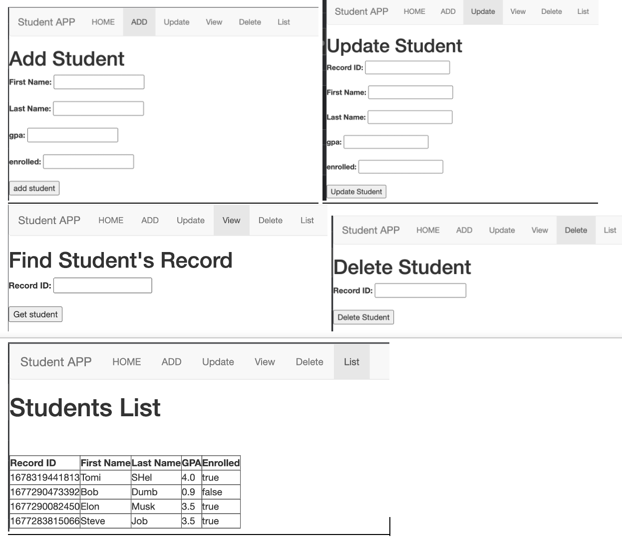 GitHub - Vidacelinda/Student-list-app-Fullstack: Full stack build from ...