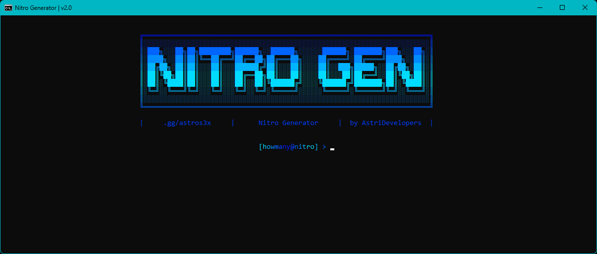 GitHub astros3x/Nitrogenerator A classic nitro generator improved