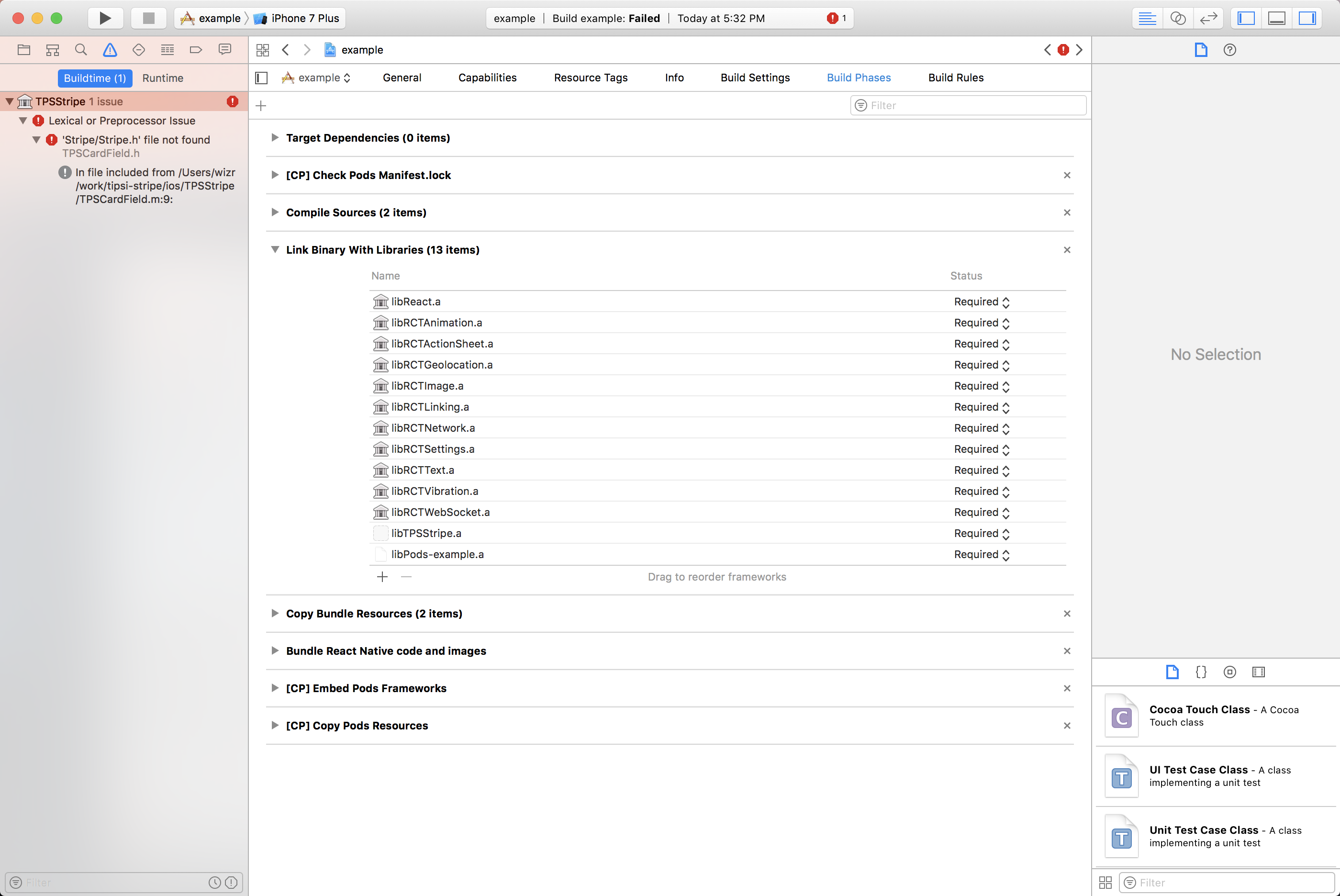 fatal error stripe stripe h file not found for the example
