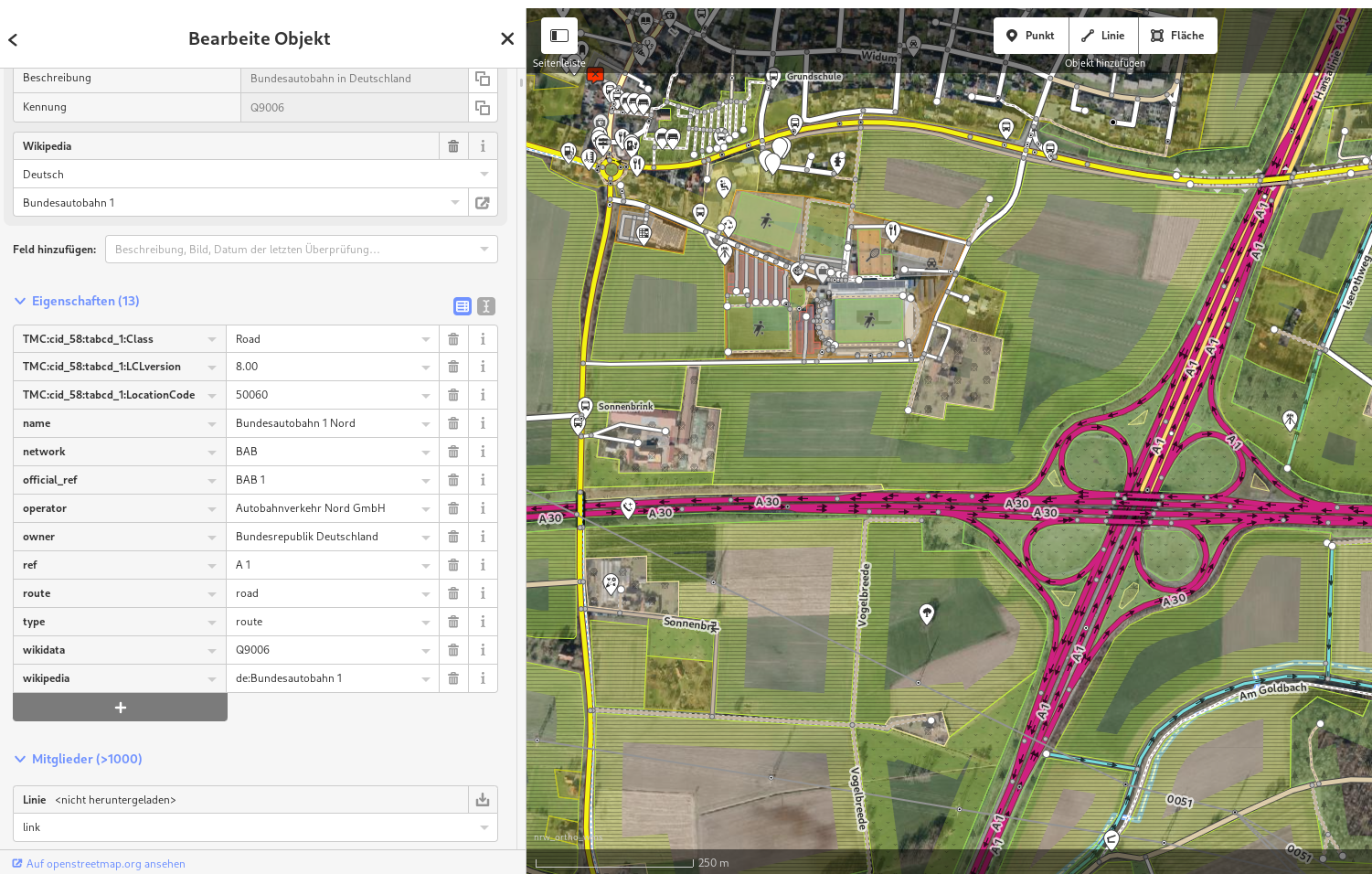 [rendering] A1 and A30 have white road sign instead of blue (A1) and