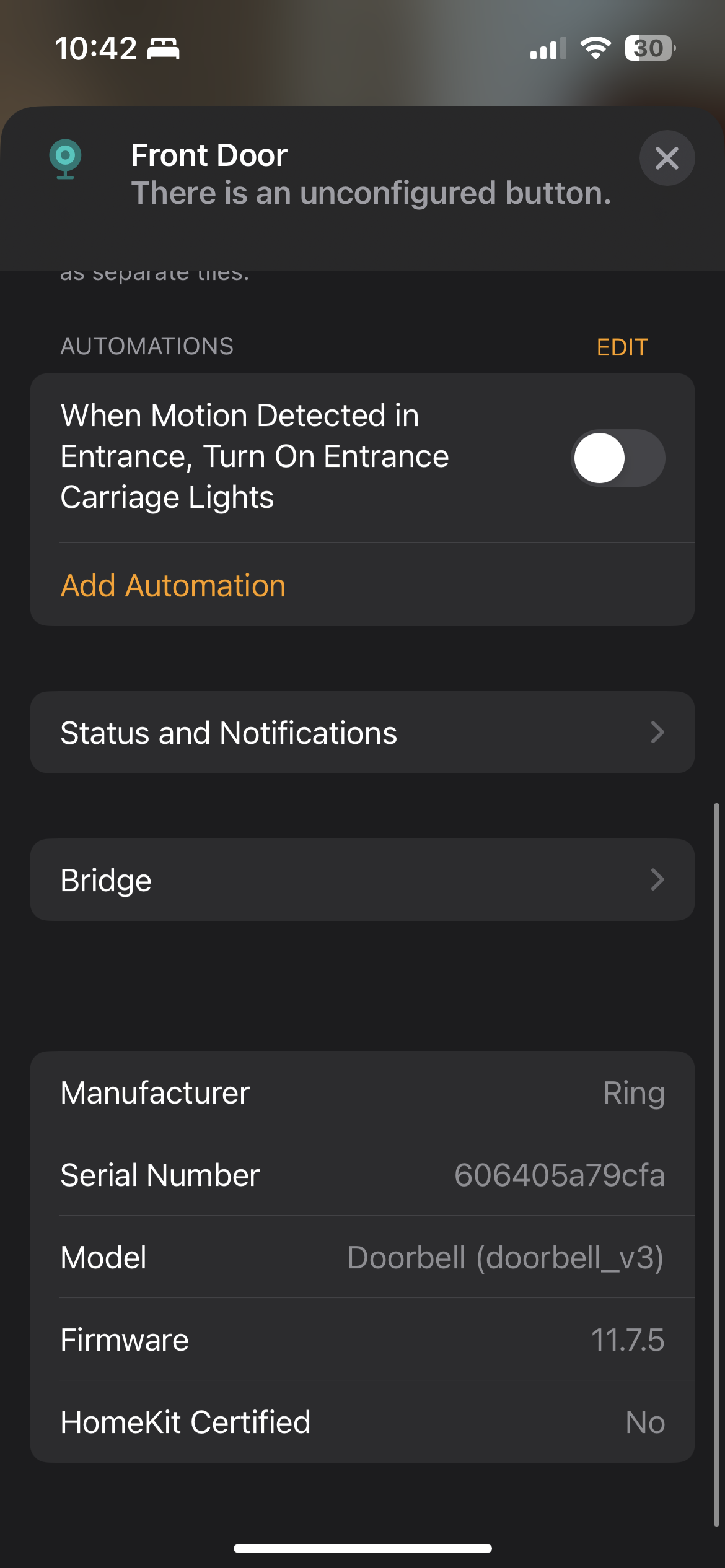 Ring Cameras "Stuck" in HomeKit · Issue 3360 · homebridge/homebridge · GitHub