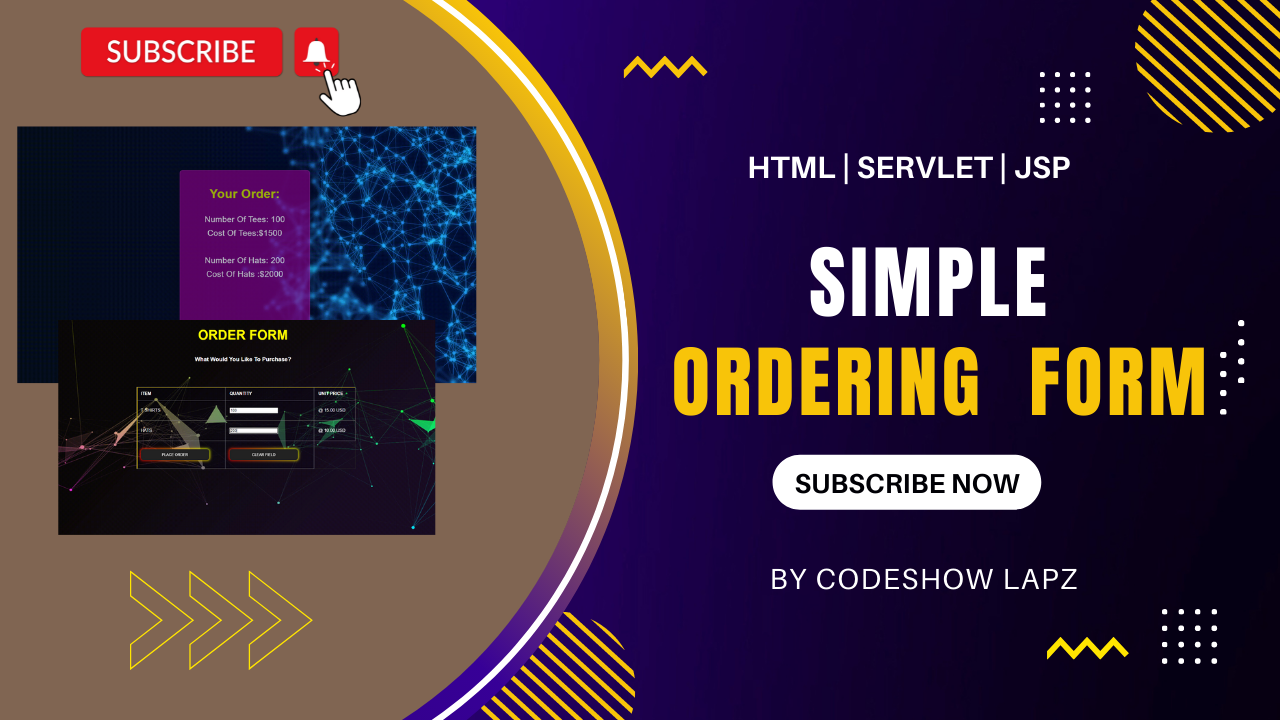 GitHub - SE-LAPS/Simple-Order-Form-: Simple Ordering Form Using Servlet ...