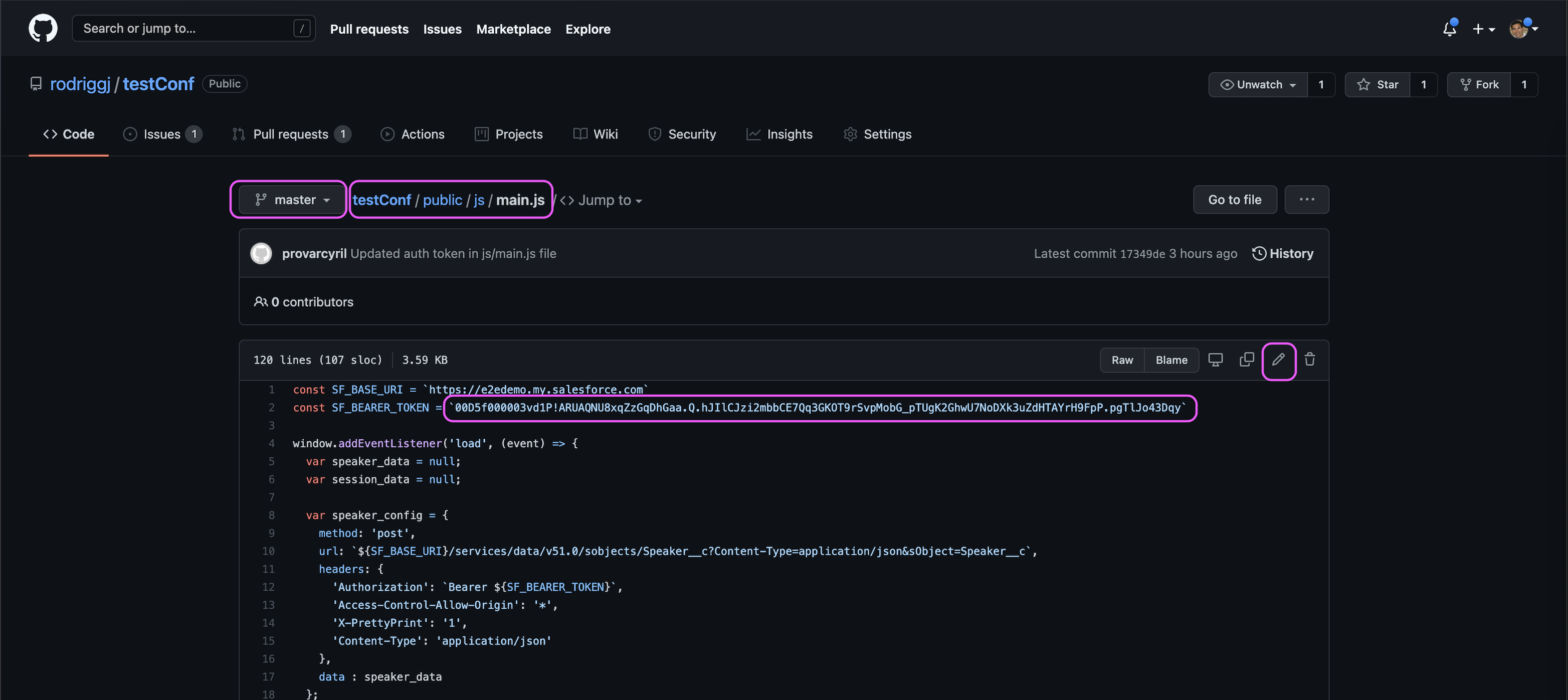GitHub - dejisomefun/testConf: This is a demo env for Provar Sales ...