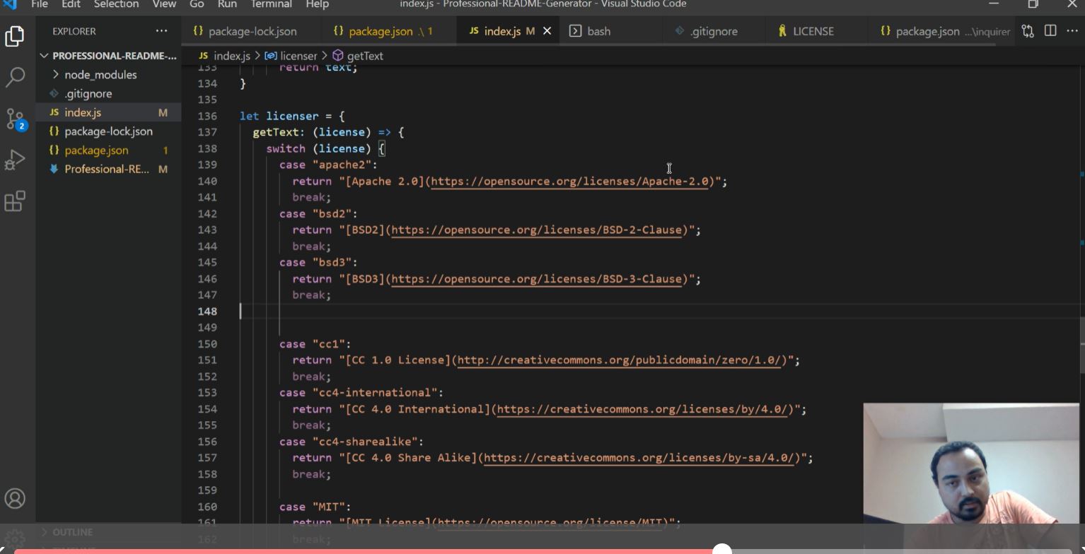 GitHub - bkhanal87/Professional-README-Generator: A README generator to ...