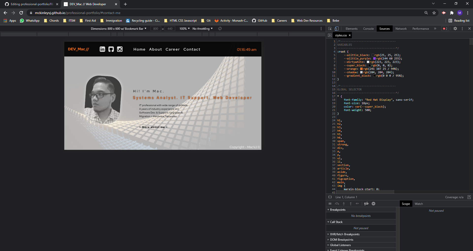 GitHub - mckinleyvj/professional-portfolio: This is where it all ...