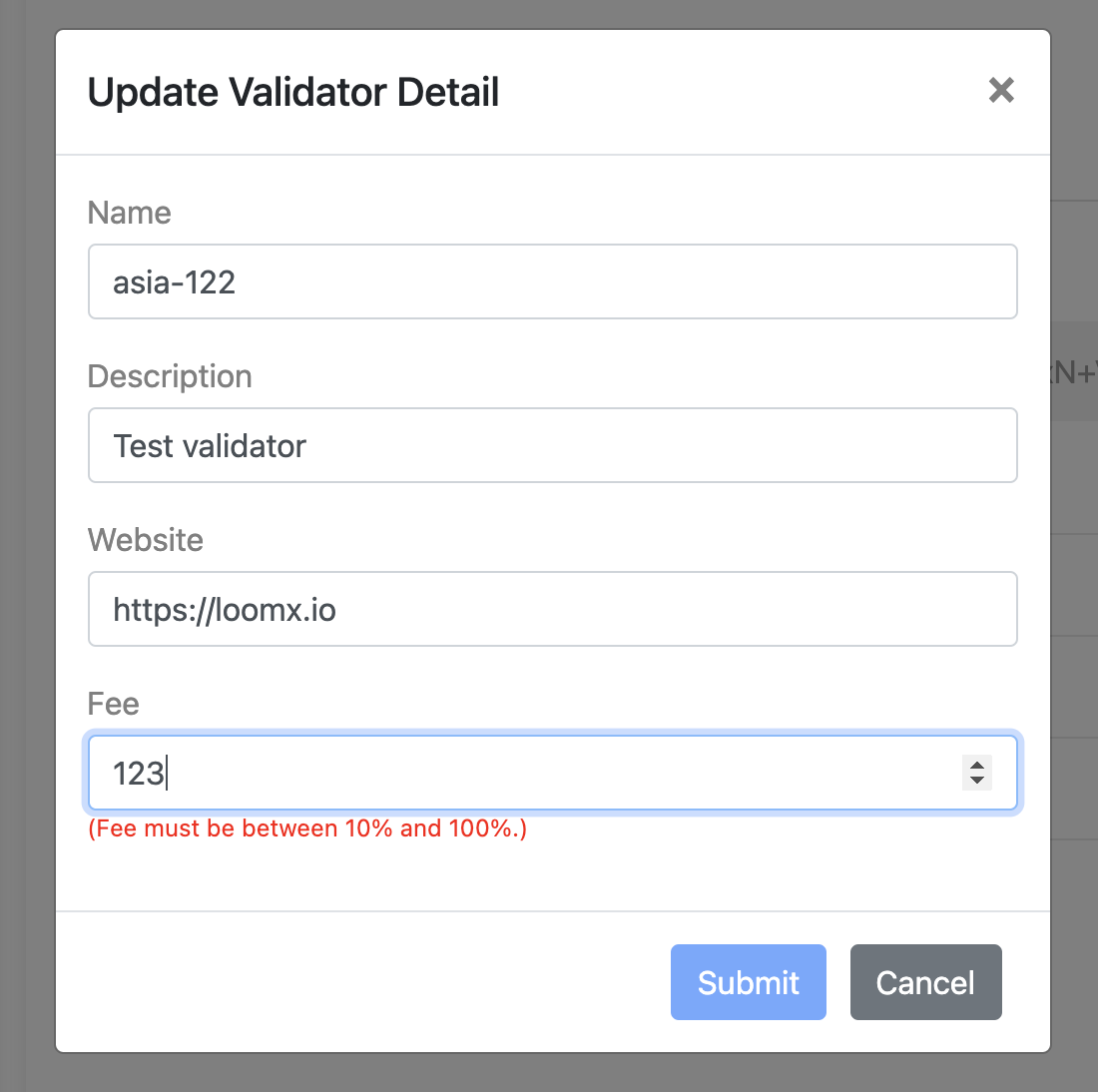 Add ability to update some validator details after registration by ...