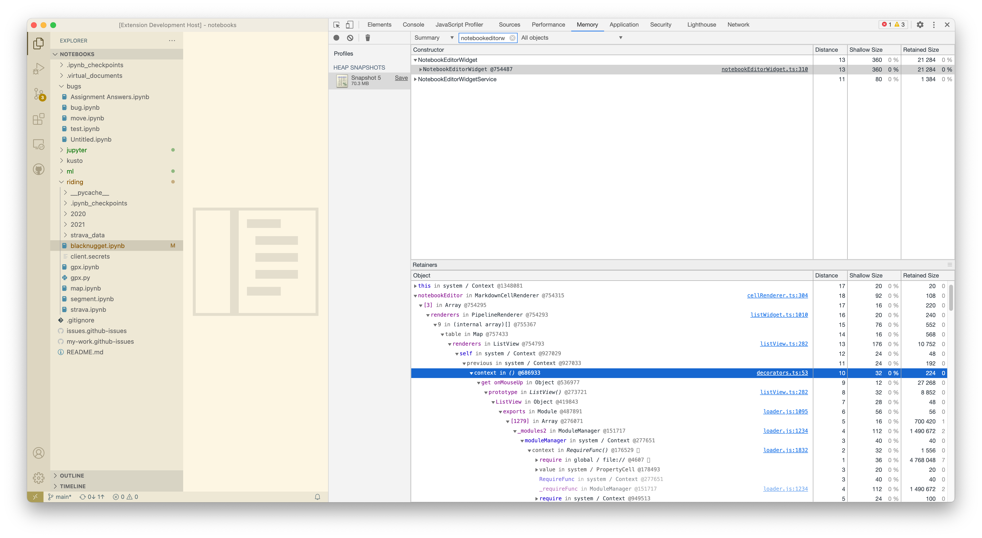 Notebook editor leakage · Issue #122668 · microsoft/vscode · GitHub