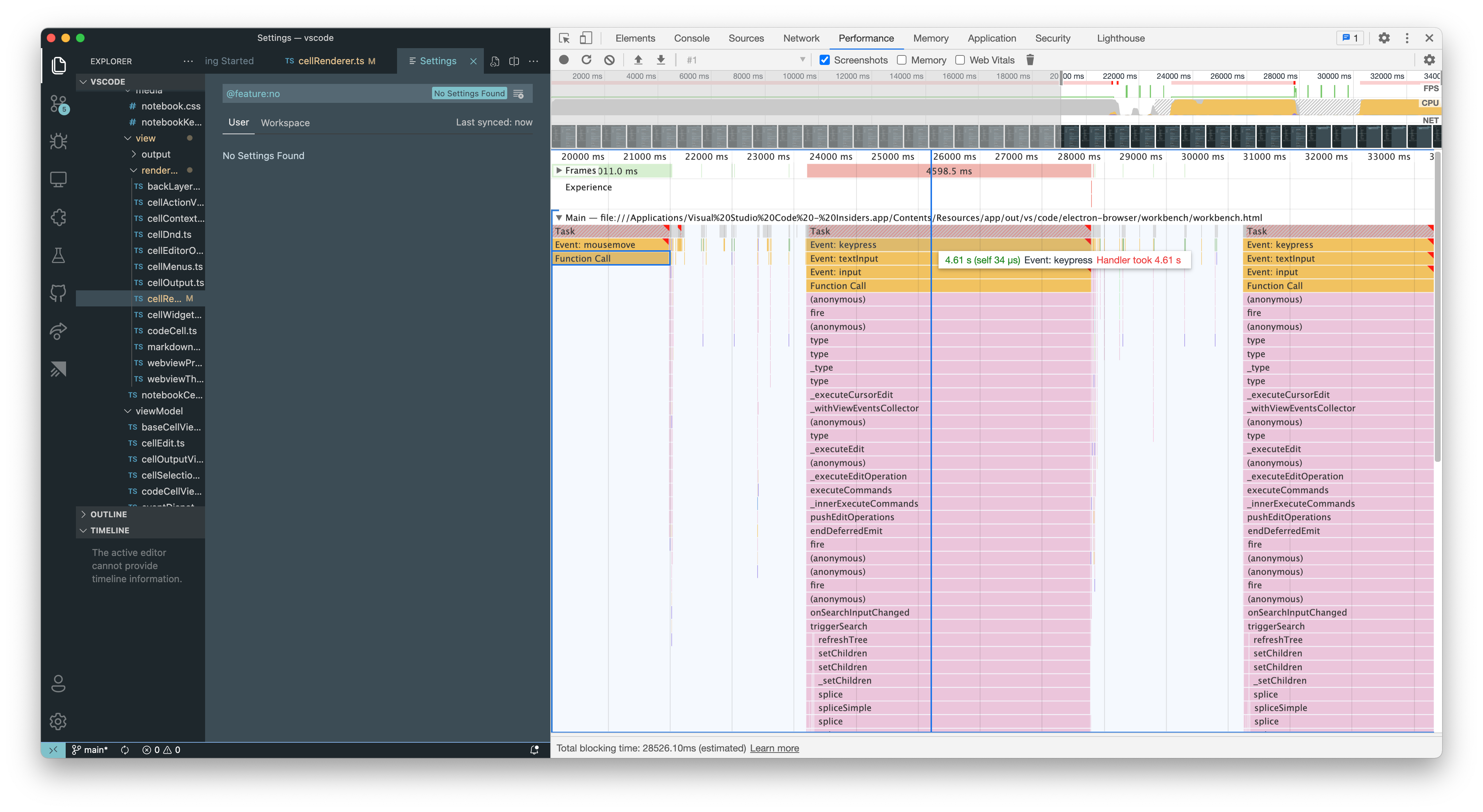 Settings Editor freeze on typing · Issue #124520 · microsoft/vscode ...