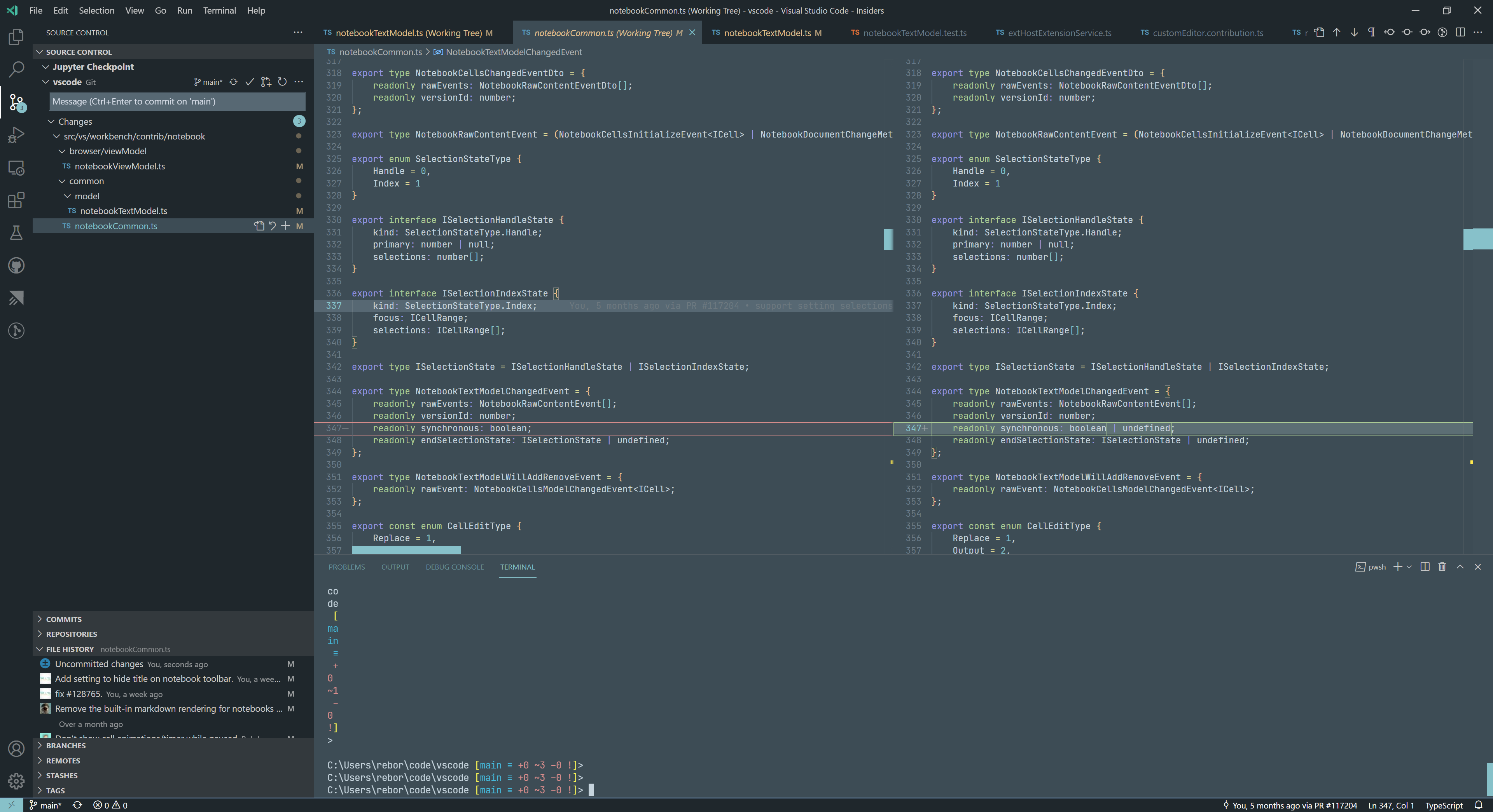 Terminal screen cheese on toggle · Issue #129077 · microsoft/vscode ...