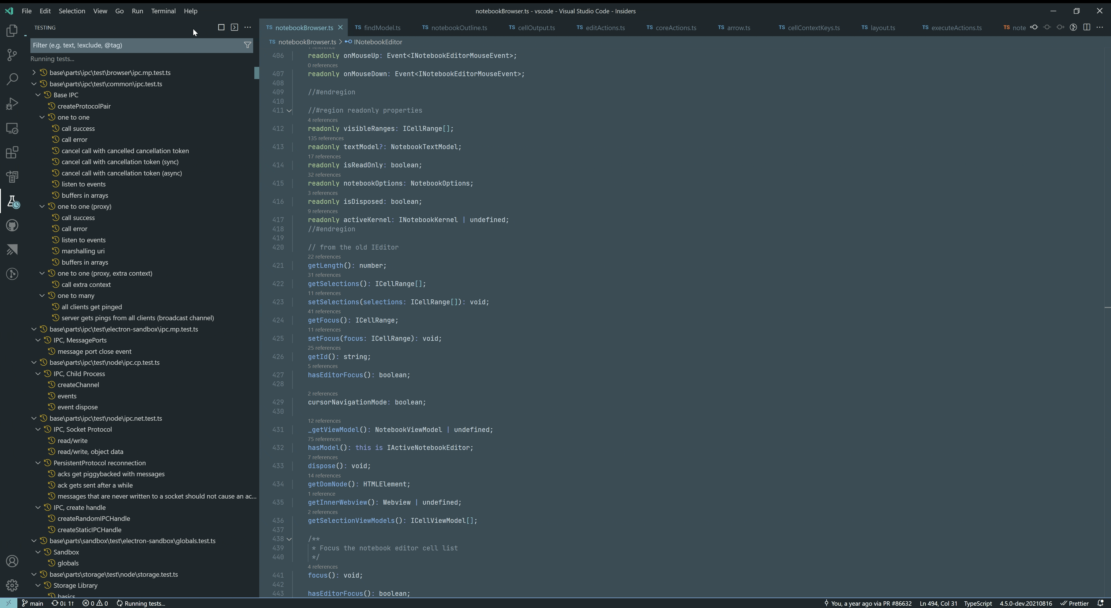 Annoying auto scrolling in test explorer when running all tests · Issue ...