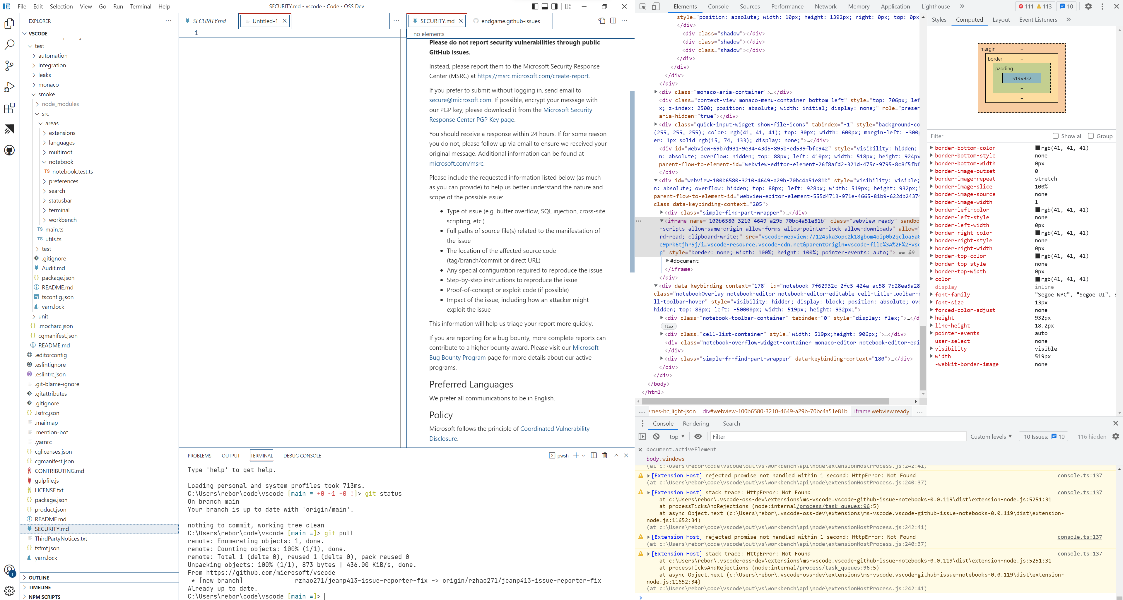 Workbench navigation does not work inside notebooks. · Issue #147881 ...