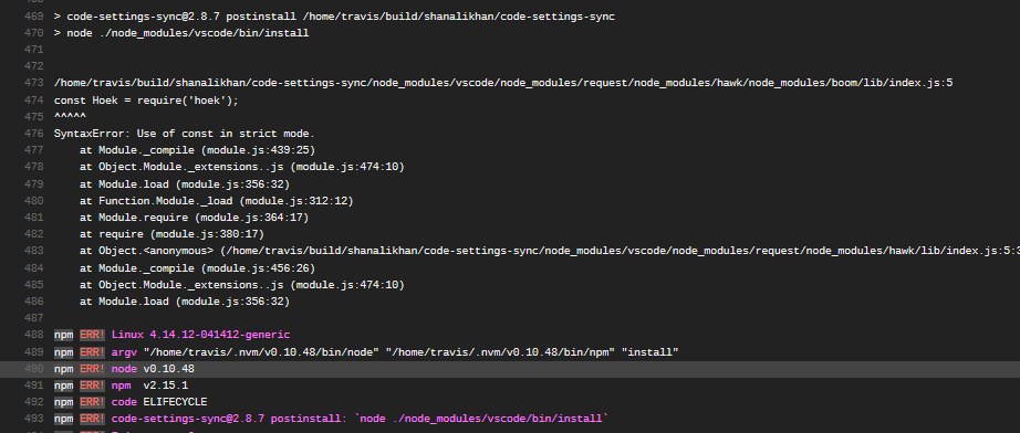 Module incompatible with Node 0.10 · Issue #91 · microsoft/vscode ...