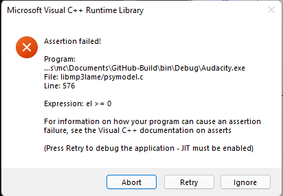 Crash when exporting loud audio as MP3 · Issue #1905 · audacity ...