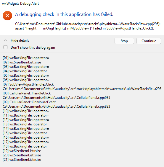 Multiview error when resizing · Issue #2752 · audacity/audacity · GitHub