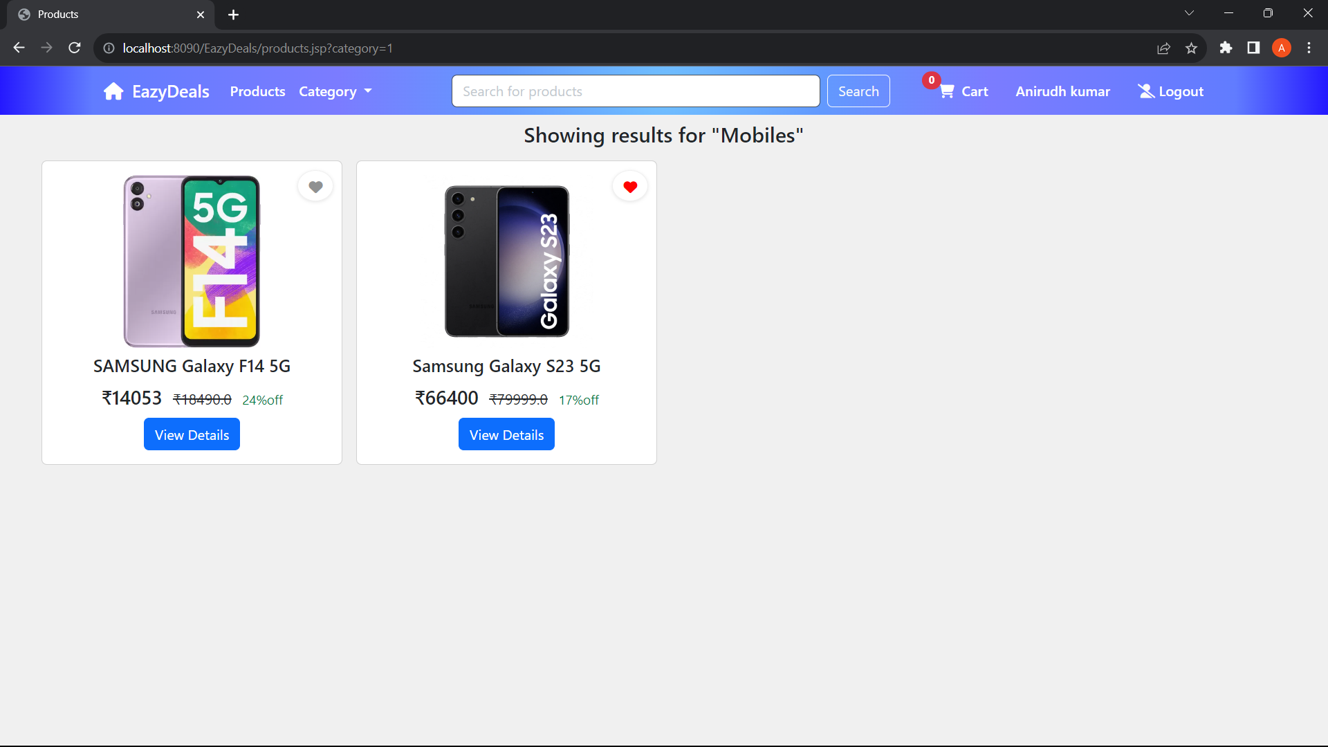 GitHub - bhagatanirudh/E-Commerce-Website: E-Commerce web application ...