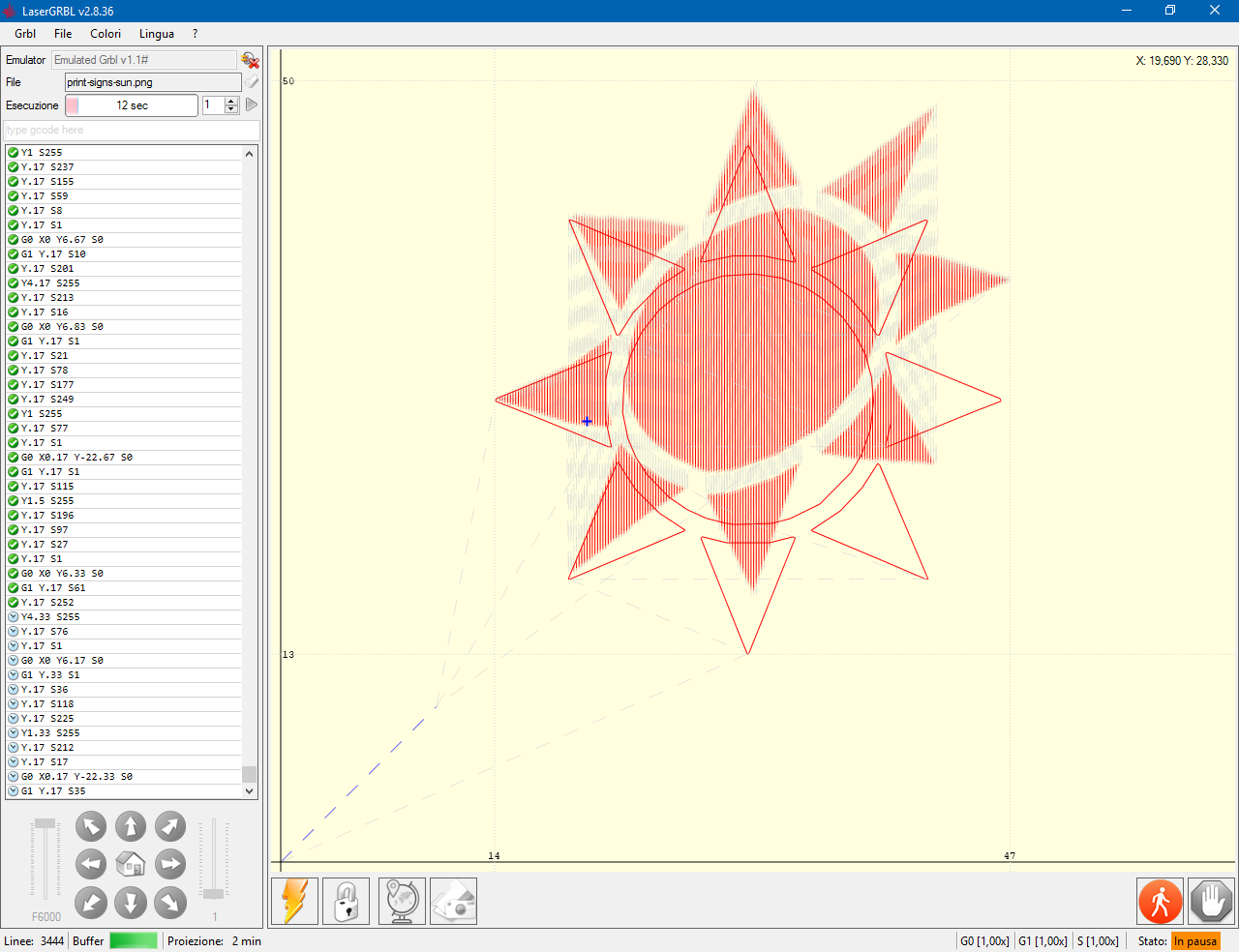 单向雕刻产生错误的结果 #295 单向雕刻产生错误的结果 #295
