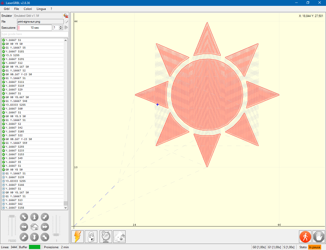 单向雕刻产生错误的结果 #295 单向雕刻产生错误的结果 #295