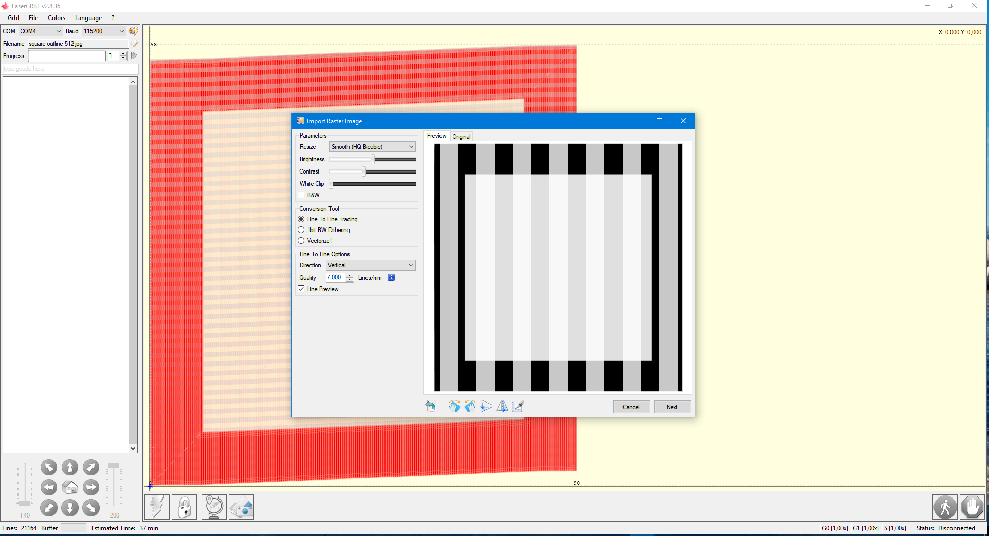 单向雕刻产生错误的结果 #295 单向雕刻产生错误的结果 #295