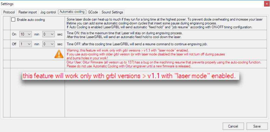 Auto Cooling won't work · arkypita LaserGRBL · Discussion #1128 · GitHub