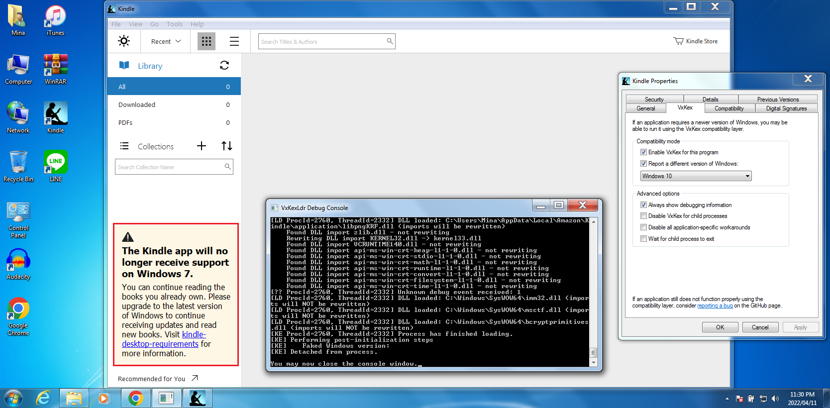 0.0.0.2 broke "Report different Windows version" function, also a small