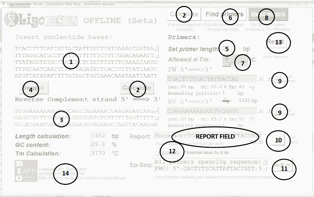 GitHub AdWY21/oligocalc An offline windows standalone application