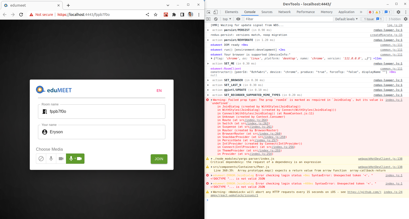 Settings to run locally · Issue #1056 · edumeet/edumeet · GitHub