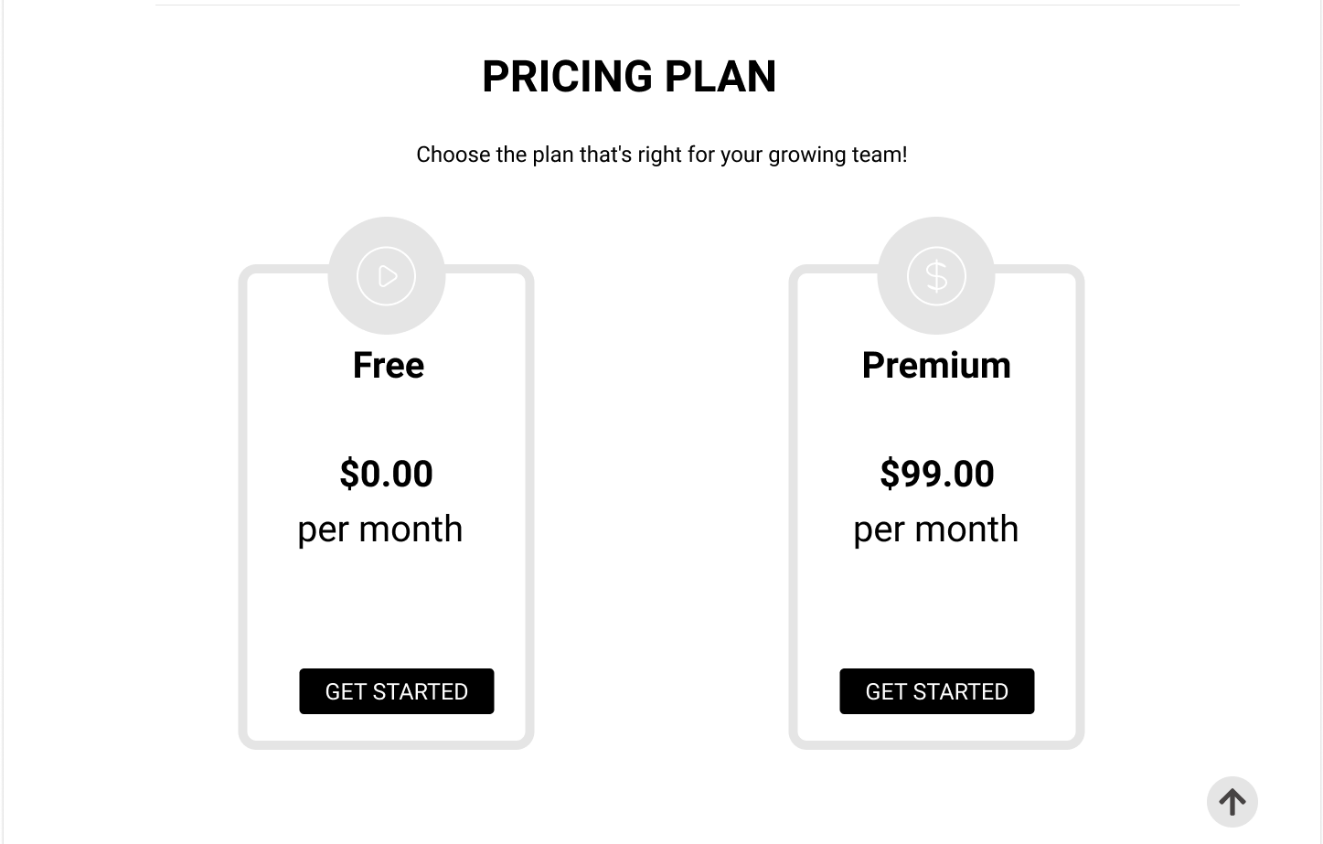 Pricing plan layout and styles · Issue #78 · BC-MAY-21-ROR/proyecto ...