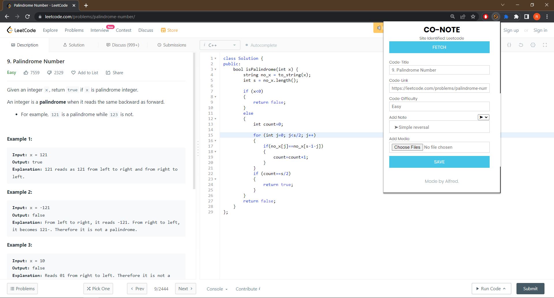 GitHub - alfredxio/CoNote: Creates Notes on coding websites and store ...