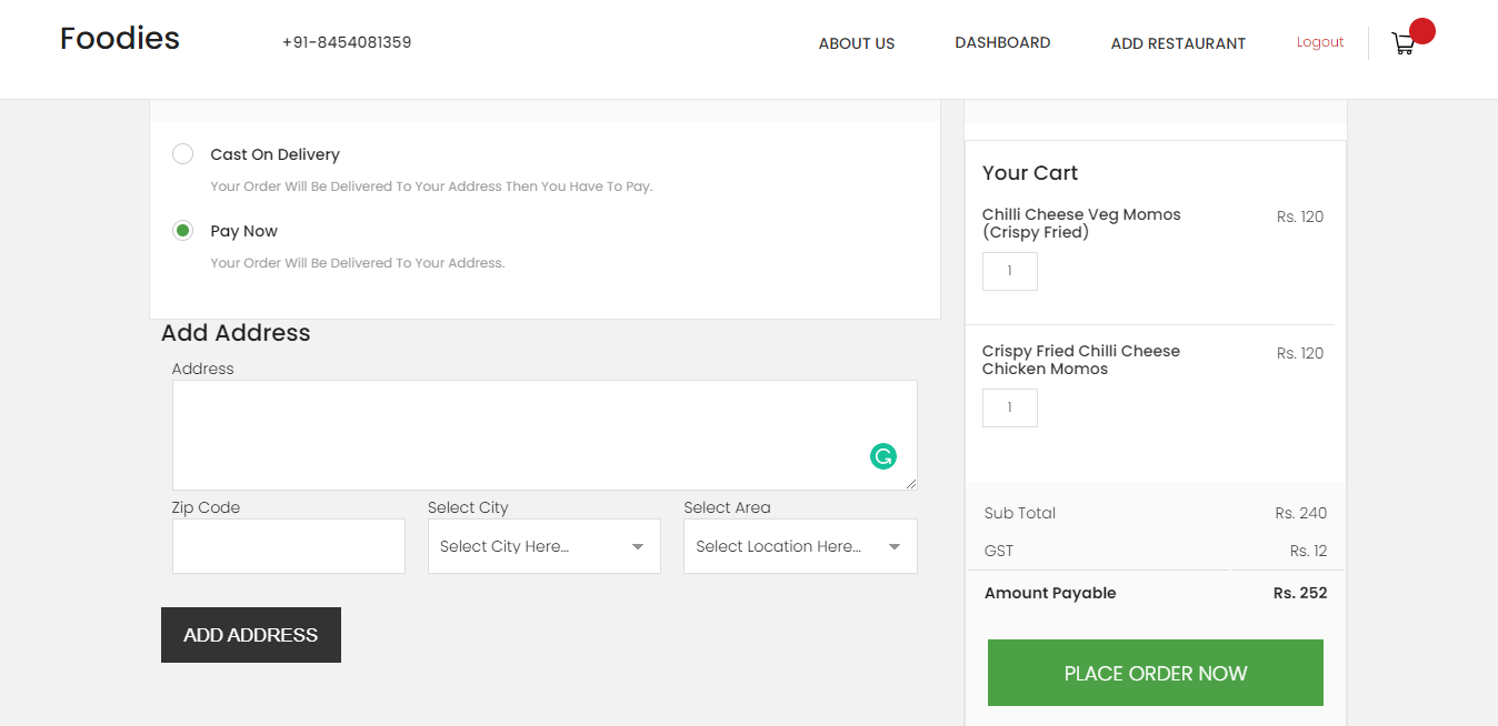 GitHub - SohamBK/foodies: Foodies - An Multi vendor online food ...