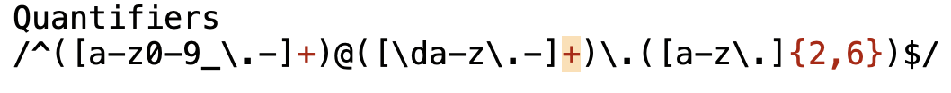 Regex Tutorial on Matching an Email · GitHub