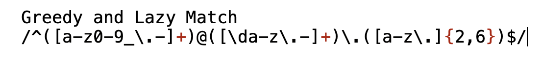 Regex Tutorial on Matching an Email · GitHub