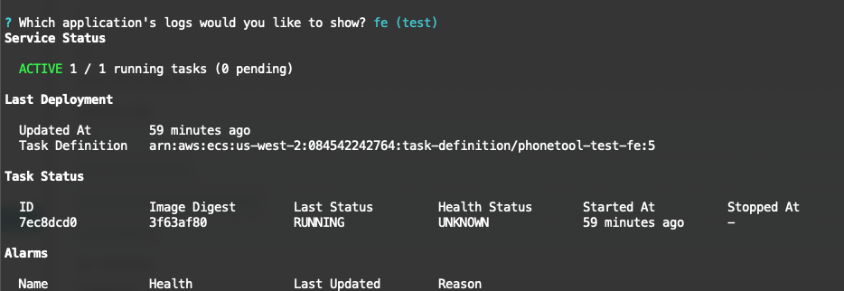 Typo in "app status" prompt when choosing app name · Issue #894 · aws ...