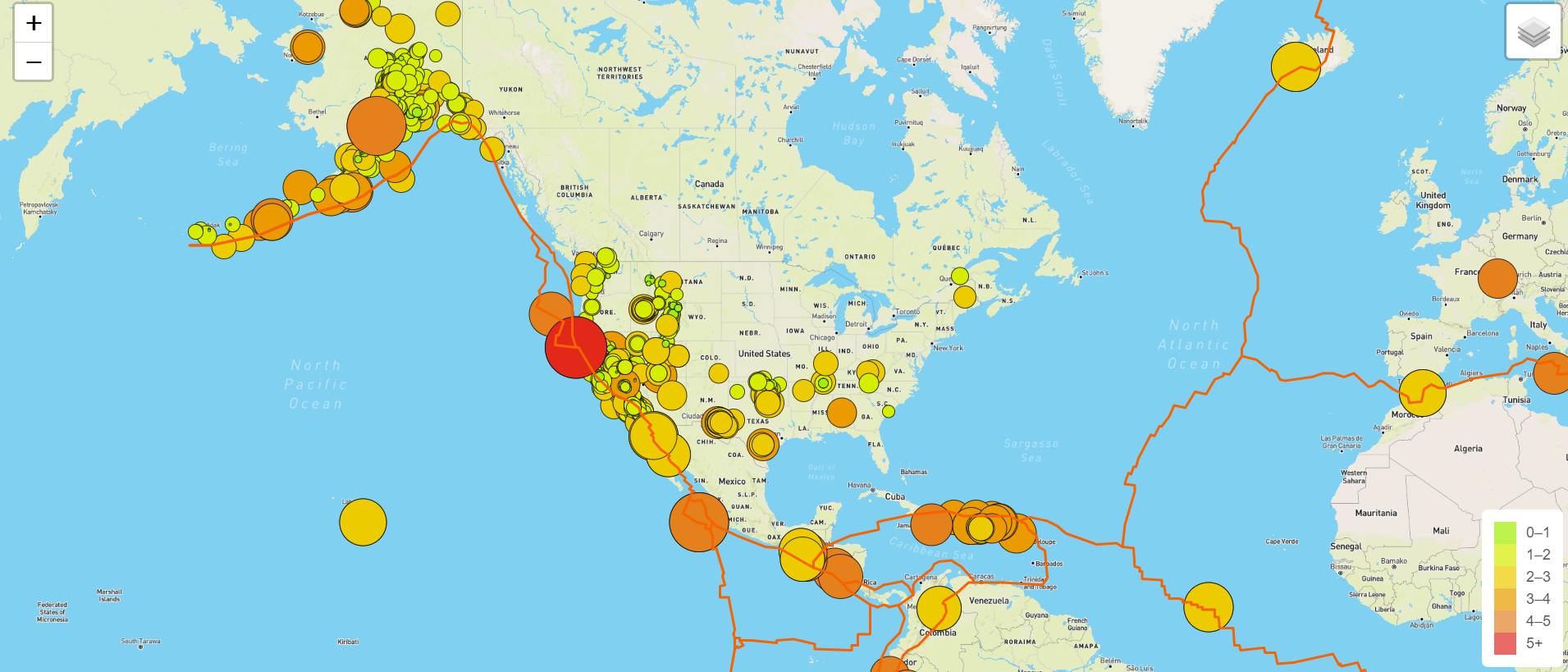 GitHub - zachgee/Mapping_Earthquakes: Using Javascript, HTML and CSS to ...