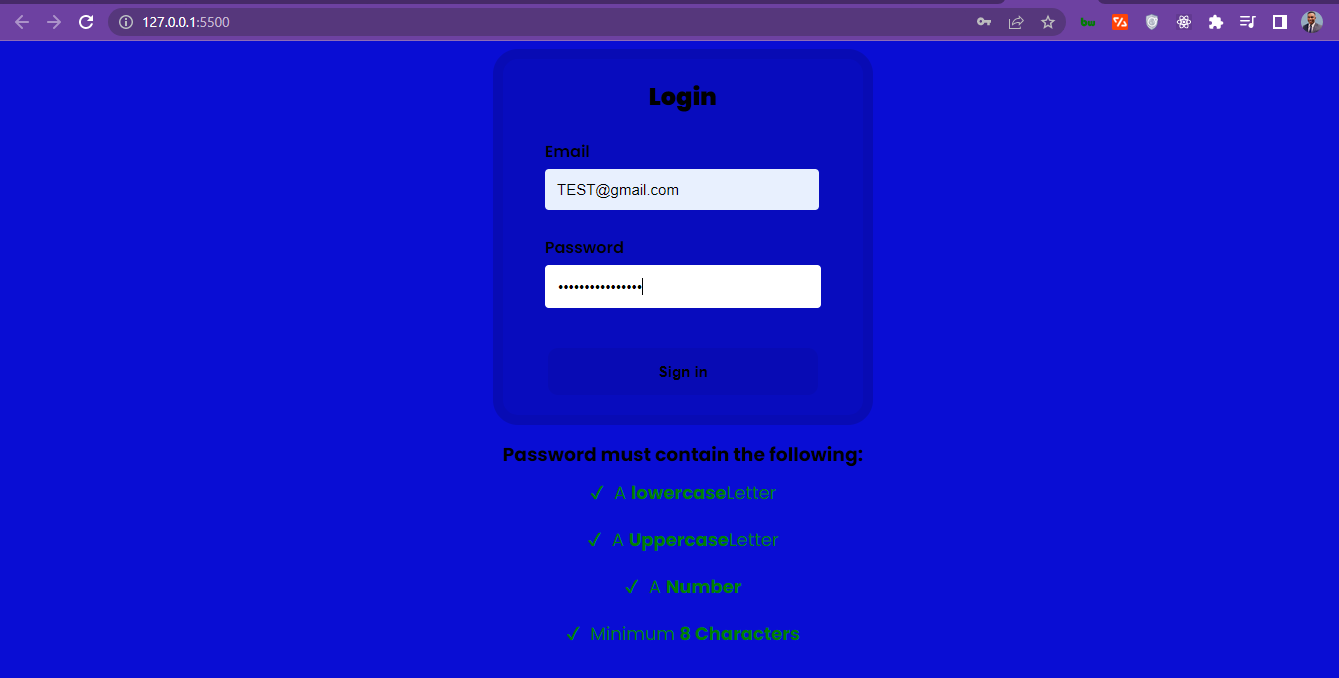 GitHub - samuearthur/Emailandpasswordvalidationform-: I designed this ...