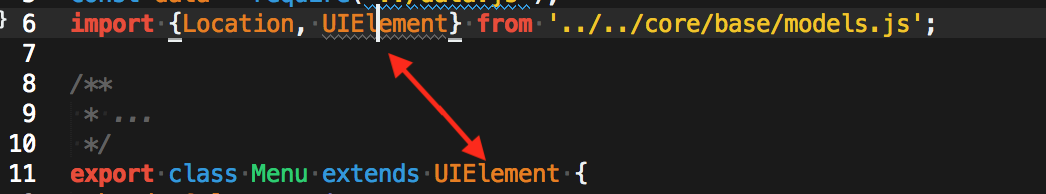 unused vars in extends