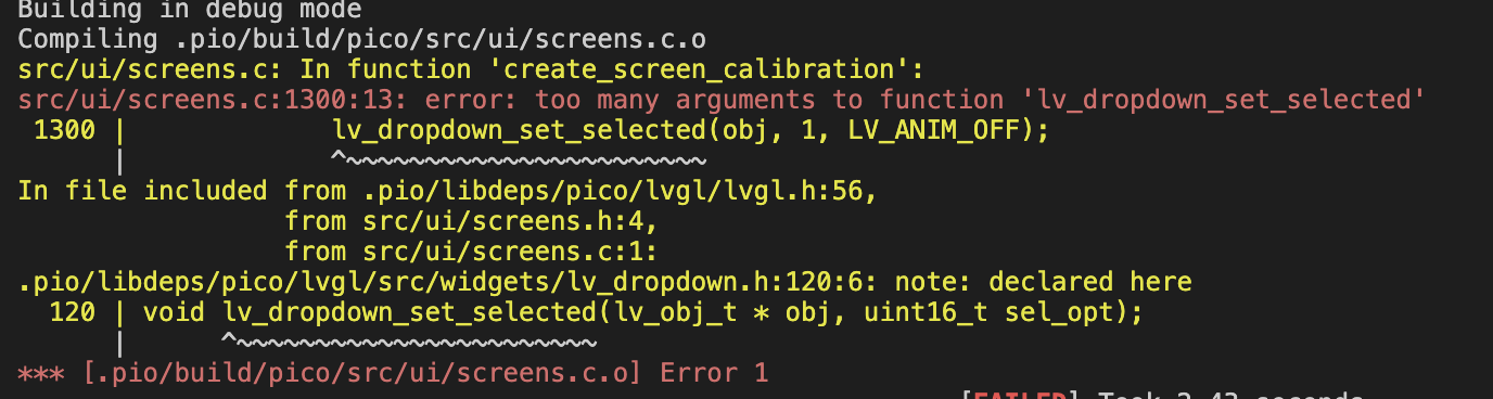 Flow LVGL: specific dropdown generated code doesn't compile · Issue ...