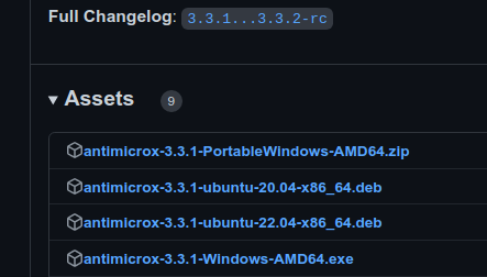 Files on 3.3.2-rc assets are 3.3.1 release · Issue #623 · AntiMicroX ...