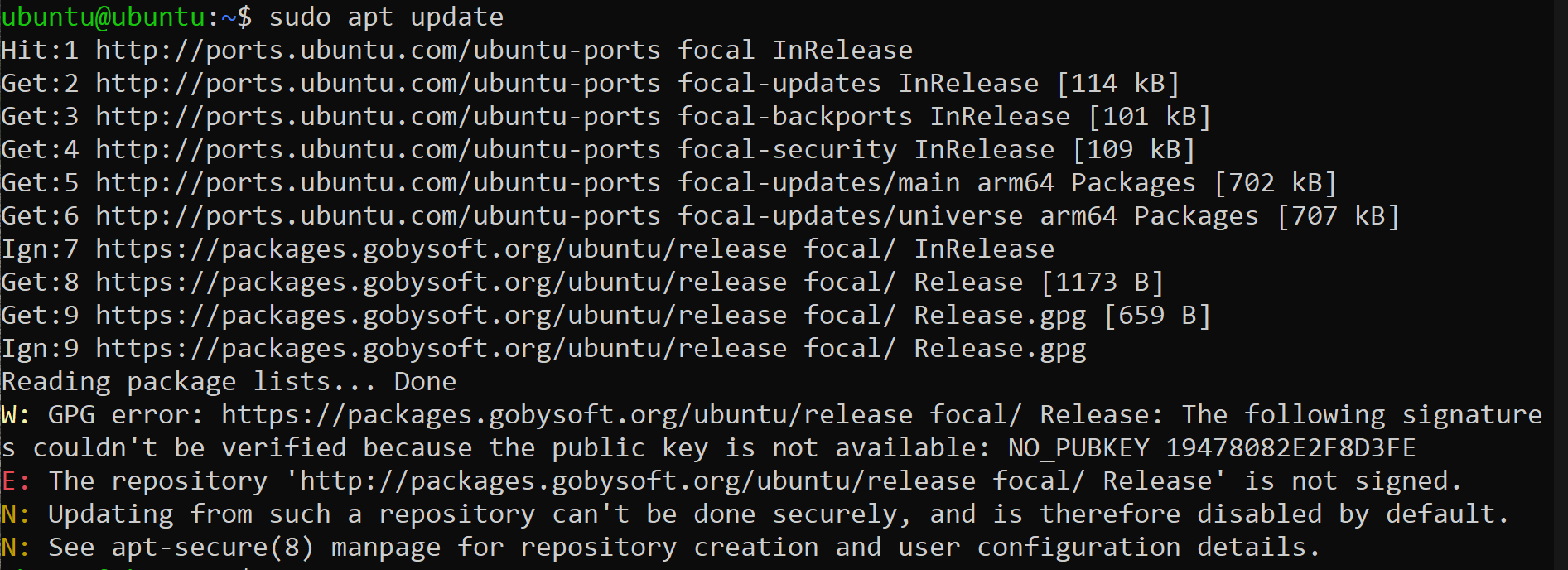 Expired Key for Goby Soft Packages · Issue #197 · GobySoft/goby3 · GitHub