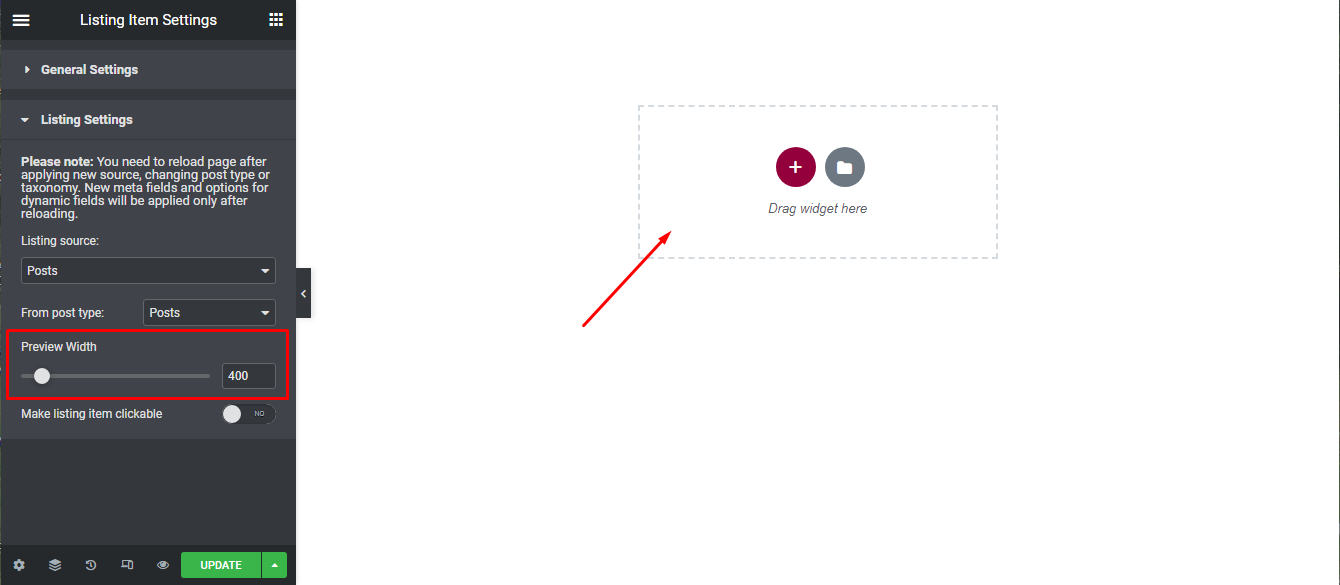 🚀 Feature Request: Preview Width for loop builder · Issue #19764 ...