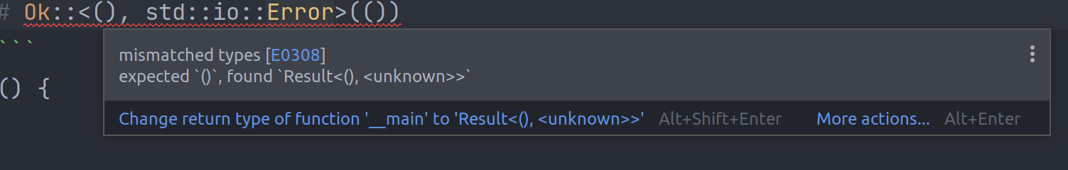 Support ? in doctests · Issue #9365 · intellij-rust/intellij-rust · GitHub