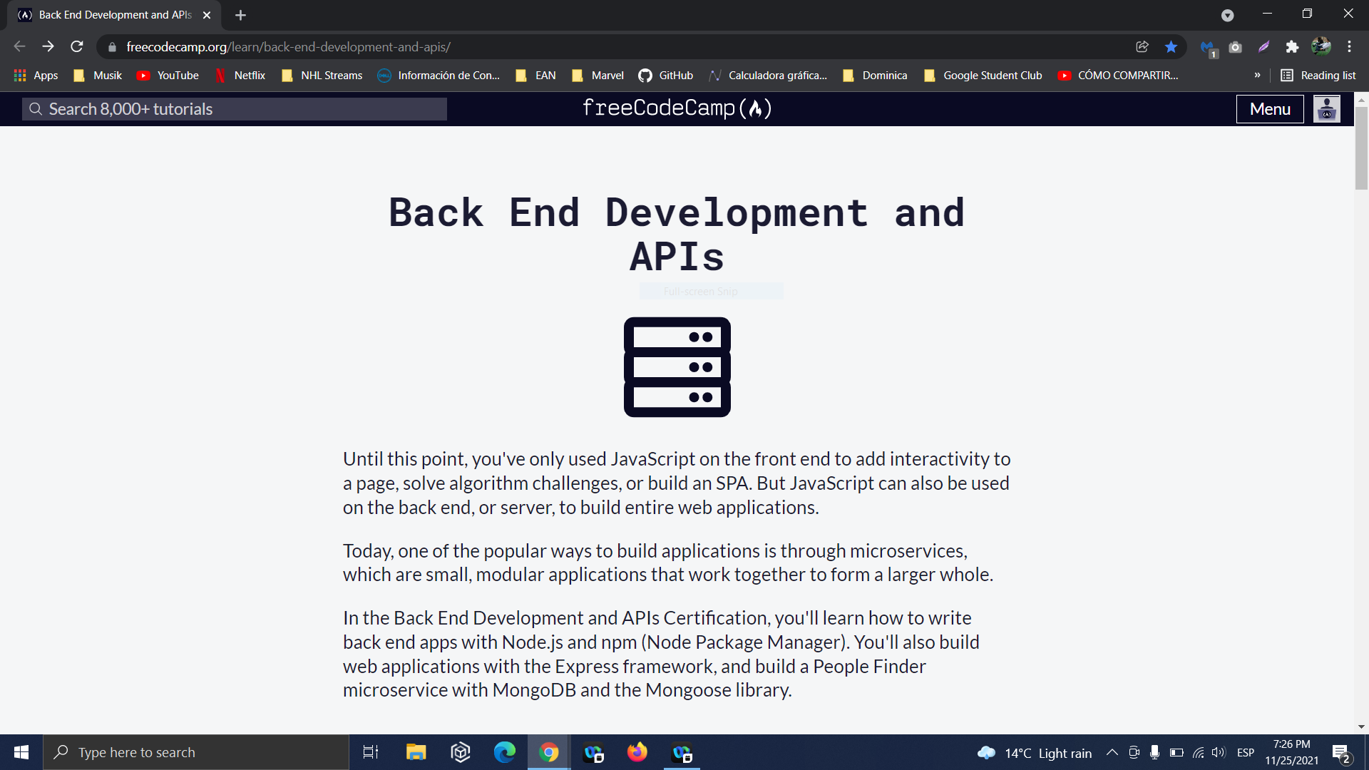 GitHub - Javierzs/freeCodeCamp: Curso: Back End Development and APIs