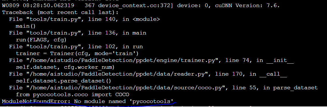每次 启动 配置好的 ppyolov2 环境 就提示安装pycocotools · Issue #3917 · PaddlePaddle ...
