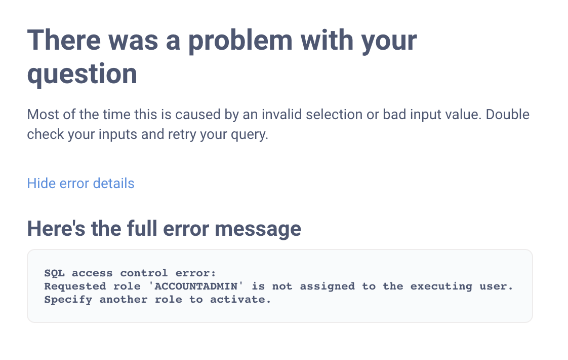 Change in Snowflake Driver adds a default role ACCOUNTADMIN instead of