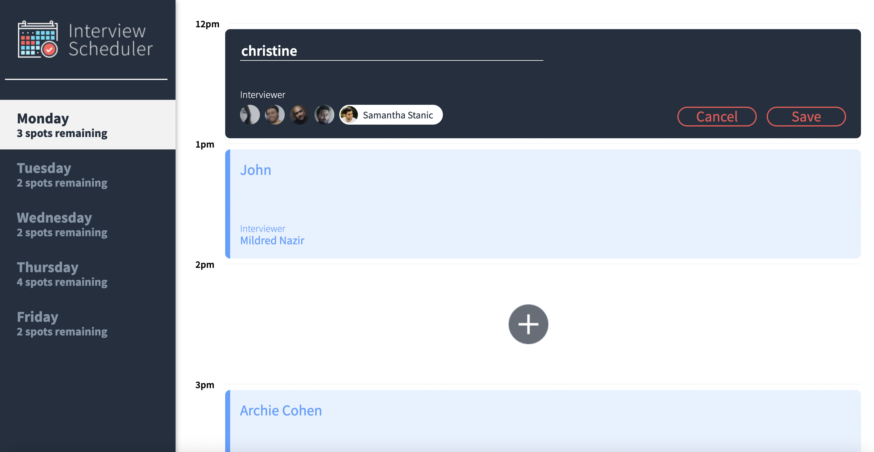 GitHub - christinetw/scheduler