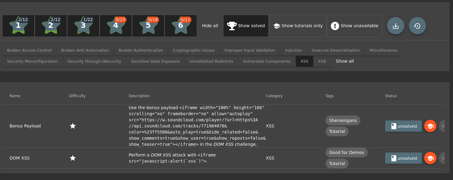 Missing challenges · Issue #1790 · juice-shop/juice-shop · GitHub