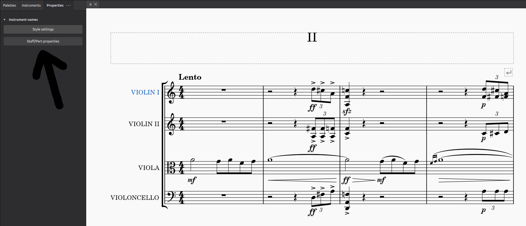 [MU4 Issue] Change the title of the dialog "Staff/part properties" to